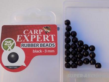Carp Expert Gumigyöngyös Ütköző 25db Feket 3mm 79017-503 2