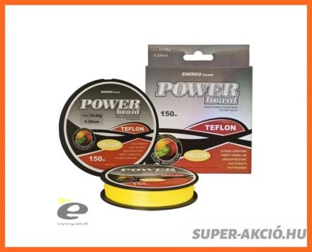 Et Power Braid Teflon Sárga 0.30mm 150m Fonott Zsinór