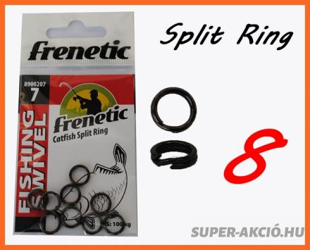 Frenetic Catfish Split Ring Kulcskarika Rögzítő Gyűrű 8db 7-es 