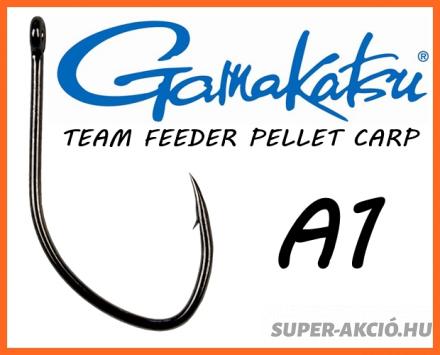 Gamakatsu A1 Team Feeder Pellet Carp 10db 10-es, Feeder Horog