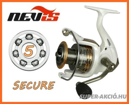 Nevis Secure 3000-res 4+1 Csapágyas, Pergető Horgászorsók
