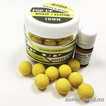 Pop Up Horgász Bojlik 18mm Banános Kagylós