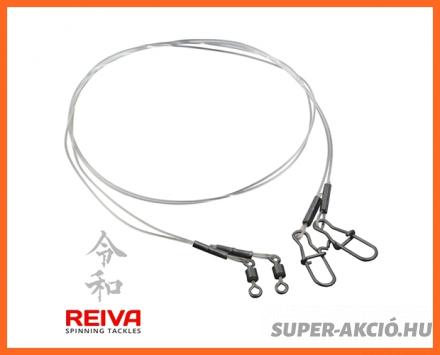 Reiva Fluorocarbon Rablóhalas Előkék 40cm 0.60mm 25Kg 2db