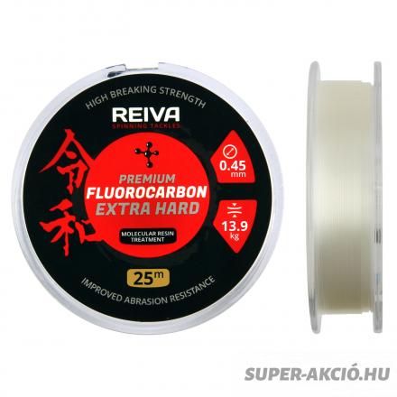 Reiva Prémium Fluorocarbon Monofil Horgász Előkezsinór 0,25mm 50m 5,5Kg 1