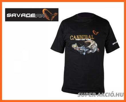 Savage Gear Cannibal Horgász Póló L-es