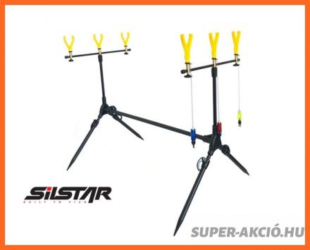 Silstar 3 Botos Horgász Rod Pod Szett Swingerekkel