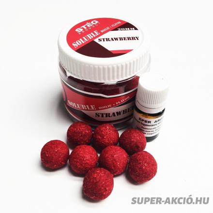 Soluble Oldódó Horgász Bojli 20mm Epres