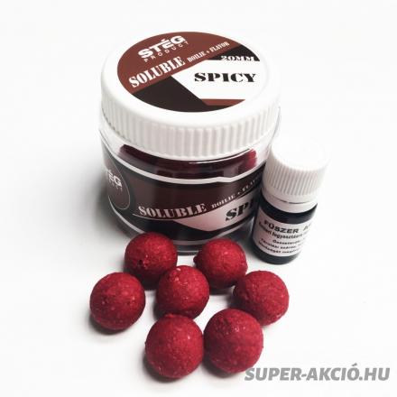 Soluble Oldódó Horgász Bojli 20mm Fűszeres