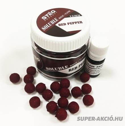 Soluble Oldódó Horgász Bojli 12mm red pepper