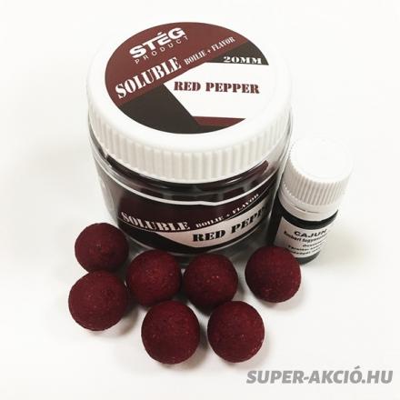 Soluble Oldódó Horgász Bojli 20mm Red Pepper