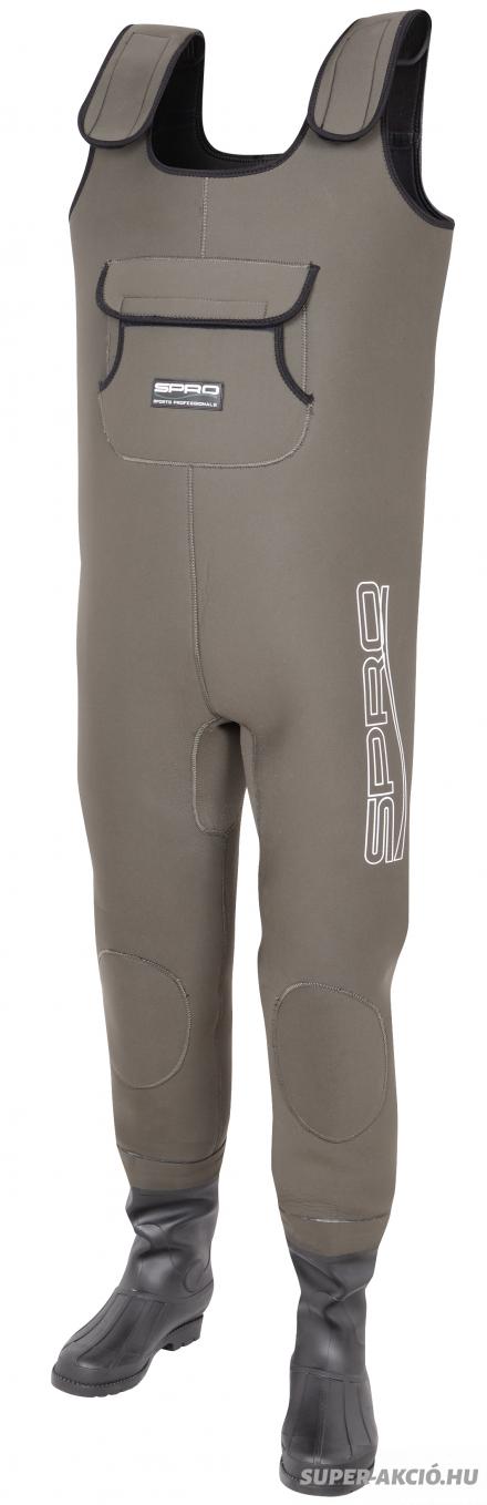 Spro Neoprén Holland 4mm Vastag Horgász Mellescsizma 45-ös 2