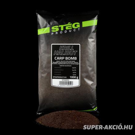 Stég Product Carp Bomb Pontyozó Horgász Etetőanyag Krill Halibut 1Kg 1