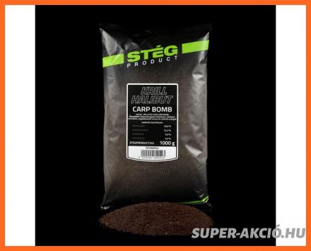 Stég Product Carp Bomb Pontyozó Horgász Etetőanyag Krill Halibut 1Kg