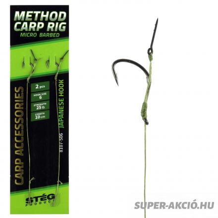 Stég Product Method Carp Rig Előkötött Horog 10cm 6-os 2db 2