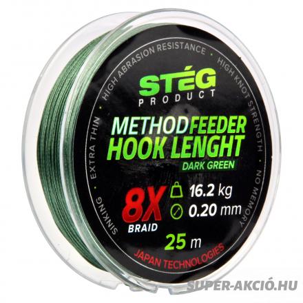 Stég Product Feeder Horgász Előkezsinór 25m 0,18mm 40Lbs 4