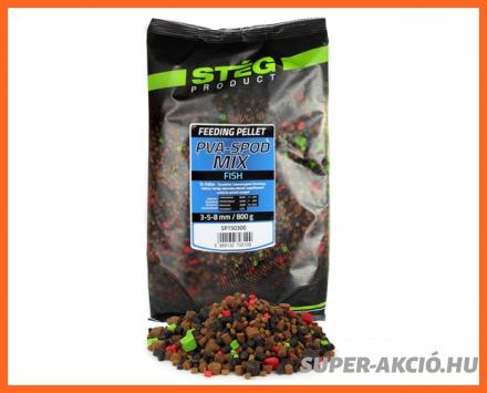 Stég Product Pva Spod Horgász Pellet Mix Halas 3-8mm 800g