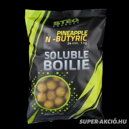 Stég Product Soluble Horgász Bojli Ananász Vajsav 1Kg 24mm 2