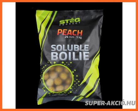 Stég Product Soluble Horgász Bojli Barackos 1Kg 24mm