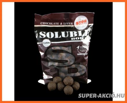 Stég Product Soluble Horgász Bojli Csokoládé Májas 1Kg 24mm