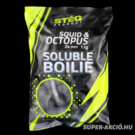 Stég Product Soluble Horgász Bojli Tintahal Polip 1Kg 24mm 2