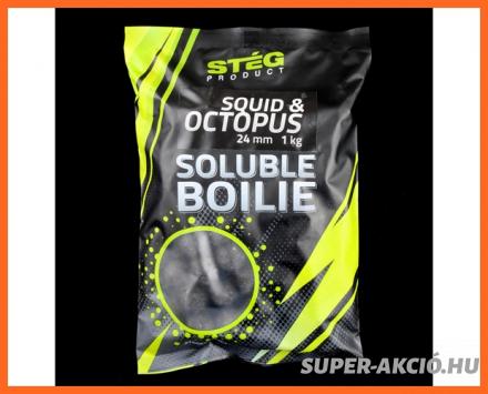 Stég Product Soluble Horgász Bojli Tintahal Polip 1Kg 24mm