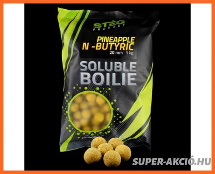 Stég Product Soluble Oldódó Horgász Bojli Ananász Vajsavas 20mm 1Kg