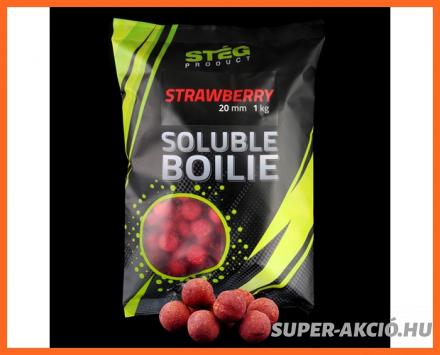 Stég Product Soluble Oldódó Horgász Bojli Epres 20mm 1Kg