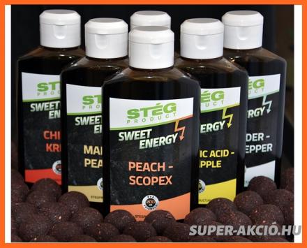 Stég Product Sweet Enetgy Horgász Aroma 200ml Barack Rákos