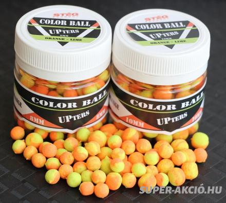 Stég Product Upters Color Ball Horgász Bojli 10mm 30gr Citrom Narancsos 2