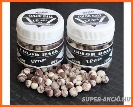 Stég Product Upters Color Ball Horgász Bojli 8mm 30gr Csokoládés Mogyorós