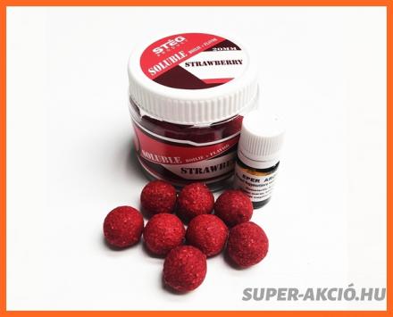 Stég Product Soluble Oldódó Horgász Bojli 20mm Epres