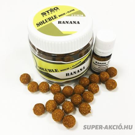 Soluble Horgász Bojli 12mm Banános