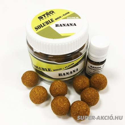 Soluble Oldódó Horgász Bojli 20mm Banános