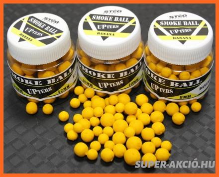 Stég Product Upters Smoke Ball Horgász Bojli 8mm Banános 30gr