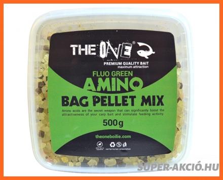 The One Amino Bag Horgász Pellet Mix Fluo Green 500g