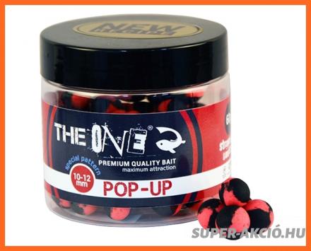 The One Lebegő Pop Up Horgász Bojli Eper Kagyló 10-12mm 60g
