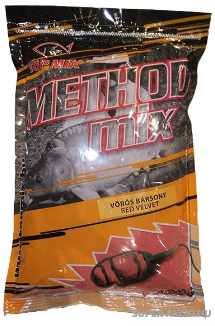 Top Mix Method Vörös Bársony 850gr, Horgász Etetőanyag 2