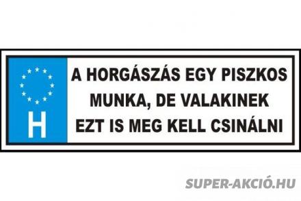 Tréfa Rendszám Egyedi Feliratos 4-es, Horgász Ajándék 2