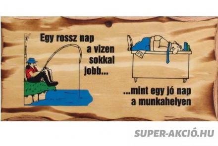 Vicces Fatábla Egy Rossz Nap A Vízen, Horgász Ajándékok 2
