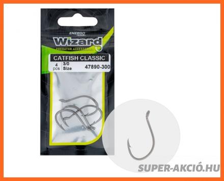 Wizard Catfish Classic Harcsázó Horog 1.0-ás 4db/csomag