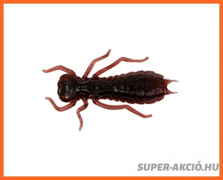 Wizard Plastic Lárva Gumicsali Barna 3,5cm 6db/Csomag