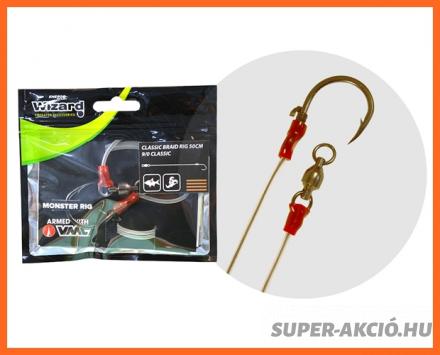 Wizard Monster Classic Braid Rig Harcsázó Előke 9.0-ás Horoggal