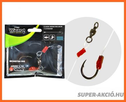 Wizard Monster Classic Mono Rig Harcsázó Előke 9.0-ás Horoggal
