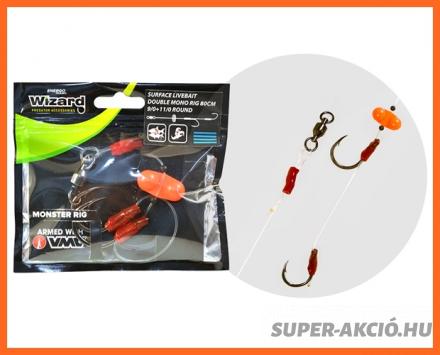 Wizard Surface Mono Rig Classic Harcsázó Előke 7.0-9.0-ás Horoggal
