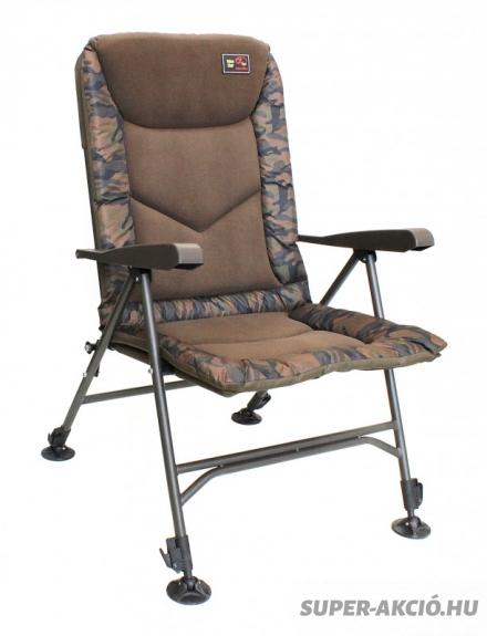 Z Fish Camo Chair Extra Erős Horgász Szék 150Kg Teherbírás 2