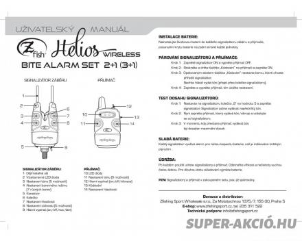 Z Fish Helios Elektromos Kapásjelző Szett 3+1 5